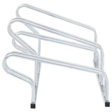Bicycle Stand for 4 Bikes Floor Freestanding Galvanised Steel - Top-Down View