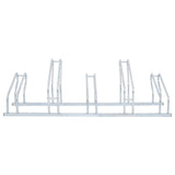 Bicycle Stand for 5 Bikes Floor Freestanding Galvanised Steel - Side View