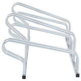 Bicycle Stand for 5 Bikes Floor Freestanding Galvanised Steel - Top-Down View