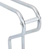 Bicycle Stand for 5 Bikes Floor Freestanding Galvanised Steel - Rear View