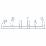 Bicycle Stand for 6 Bikes Floor Freestanding Galvanised Steel - Side View