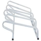 Bicycle Stand for 6 Bikes Floor Freestanding Galvanised Steel - Top-Down View