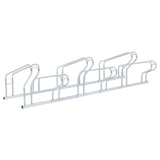 Bicycle Stand for 6 Bikes Floor Freestanding Galvanised Steel - 45-Degree Angle