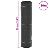 Weed Membrane Black 0.5x50 m PP - Low Angle