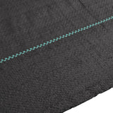 Weed Membrane Black 2x25 m PP - Top-Down View
