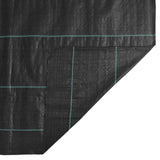 Weed Membrane Black 2x25 m PP - Close-Up Angle