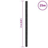 Weed Membrane Black 2x25 m PP - Low Angle