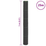 Weed Membrane Black 1x25 m PP - Low Angle