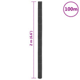 Weed Membrane Black 2x100 m PP - Low Angle