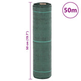 Weed Membrane Green 0.5x50 m PP - Low Angle