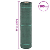 Weed Membrane Green 0.5x100 m PP - Low Angle