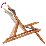 Folding Beach Chairs 2 pcs Blue Fabric - Close-Up Angle