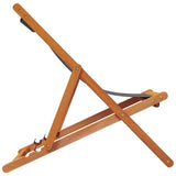 Folding Beach Chairs 2 pcs Grey Fabric - 45-Degree Angle