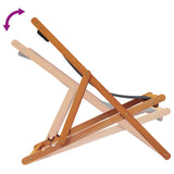 Folding Beach Chairs 2 pcs Grey Fabric - Close-Up Angle