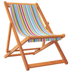 Folding Chairs 2 pcs Multicolour Fabric