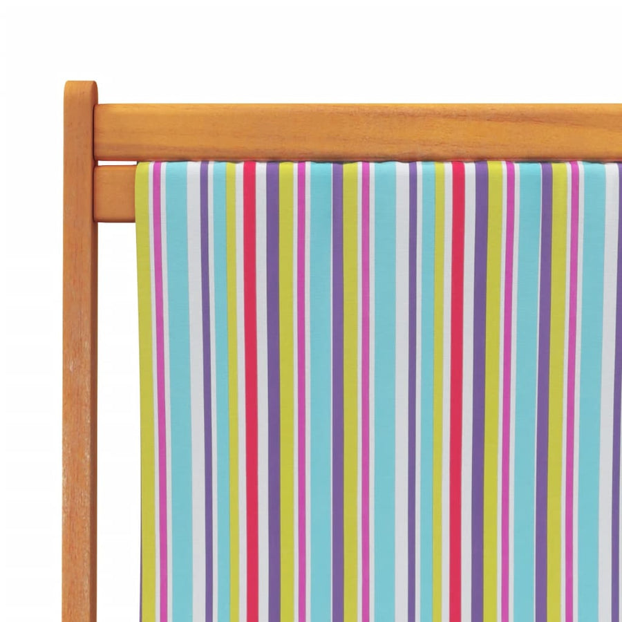 Folding Chairs 2 pcs Multicolour Fabric