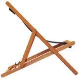 Folding Beach Chairs 2 pcs Black Fabric - 45-Degree Angle