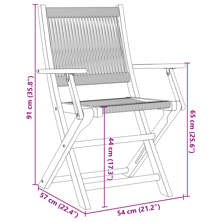 Folding Chairs 4 pcs Grey Solid Wood Acacia
