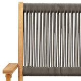 Folding Garden Chairs 6 pcs Grey Solid Wood Acacia - Extra Image