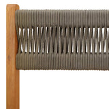 Folding Chairs 8 pcs Grey Solid Wood Acacia