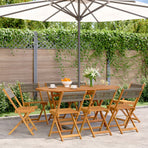 Folding Chairs 8 pcs Grey Solid Wood Acacia