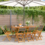 Folding Chairs 8 pcs Grey Solid Wood Acacia