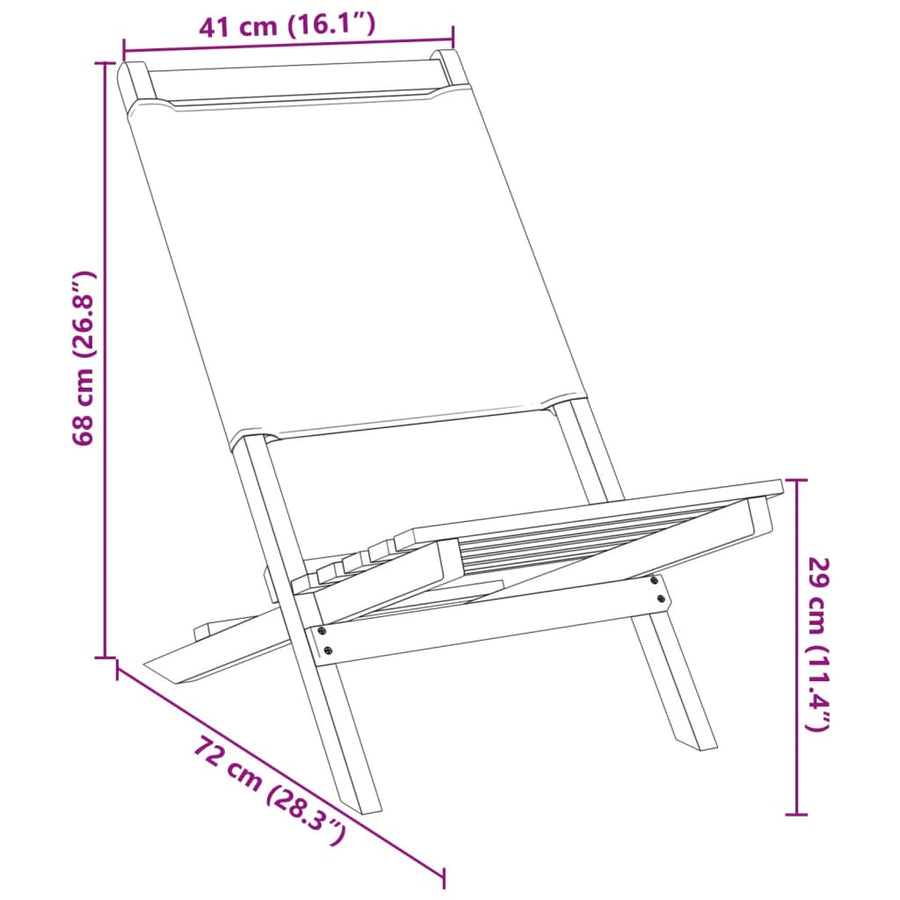 Folding Chairs 4 pcs Anthracite Fabric and Solid Wood