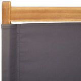 Folding Garden Chairs 6 pcs Anthracite Fabric and Solid Wood - Extra Image