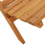Folding Garden Chairs 8 pcs Anthracite Fabric and Solid Wood - Low Angle
