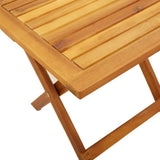 Sun Loungers 2 pcs with Table Red Solid Wood Acacia - 45-Degree Angle