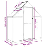 Greenhouse with Base Frame Silver 169x58x195 cm Aluminium - Extra Image