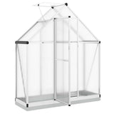 Greenhouse with Base Frame Silver 169x58x202 cm Aluminium