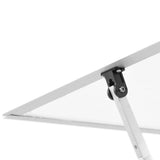 Greenhouse with Base Frame Silver 169x58x202 cm Aluminium - Low Angle