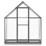 Greenhouse with Base Frame Anthracite 169x58x202 cm Aluminium - Side View
