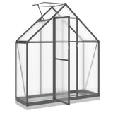Greenhouse with Base Frame Anthracite 169x58x202 cm Aluminium - Rear View