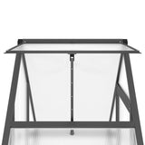 Greenhouse with Base Frame Anthracite 169x58x202 cm Aluminium - Extra Image
