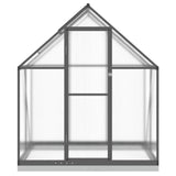 Greenhouse with Base Frame Anthracite 169x114x202 cm Aluminium - Side View