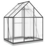 Greenhouse with Base Frame Anthracite 169x114x202 cm Aluminium - 45-Degree Angle
