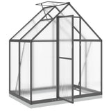 Greenhouse with Base Frame Anthracite 169x114x202 cm Aluminium - Rear View