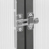 Greenhouse with Base Frame Anthracite 169x114x202 cm Aluminium - Close-Up Angle