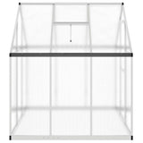 Greenhouse with Base Frame Silver 169x169x195 cm Aluminium