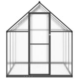 Greenhouse with Base Frame Anthracite 169x169x195 cm Aluminium - Side View