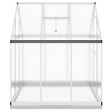 Greenhouse with Base Frame Silver 169x169x202 cm Aluminium - Top-Down View