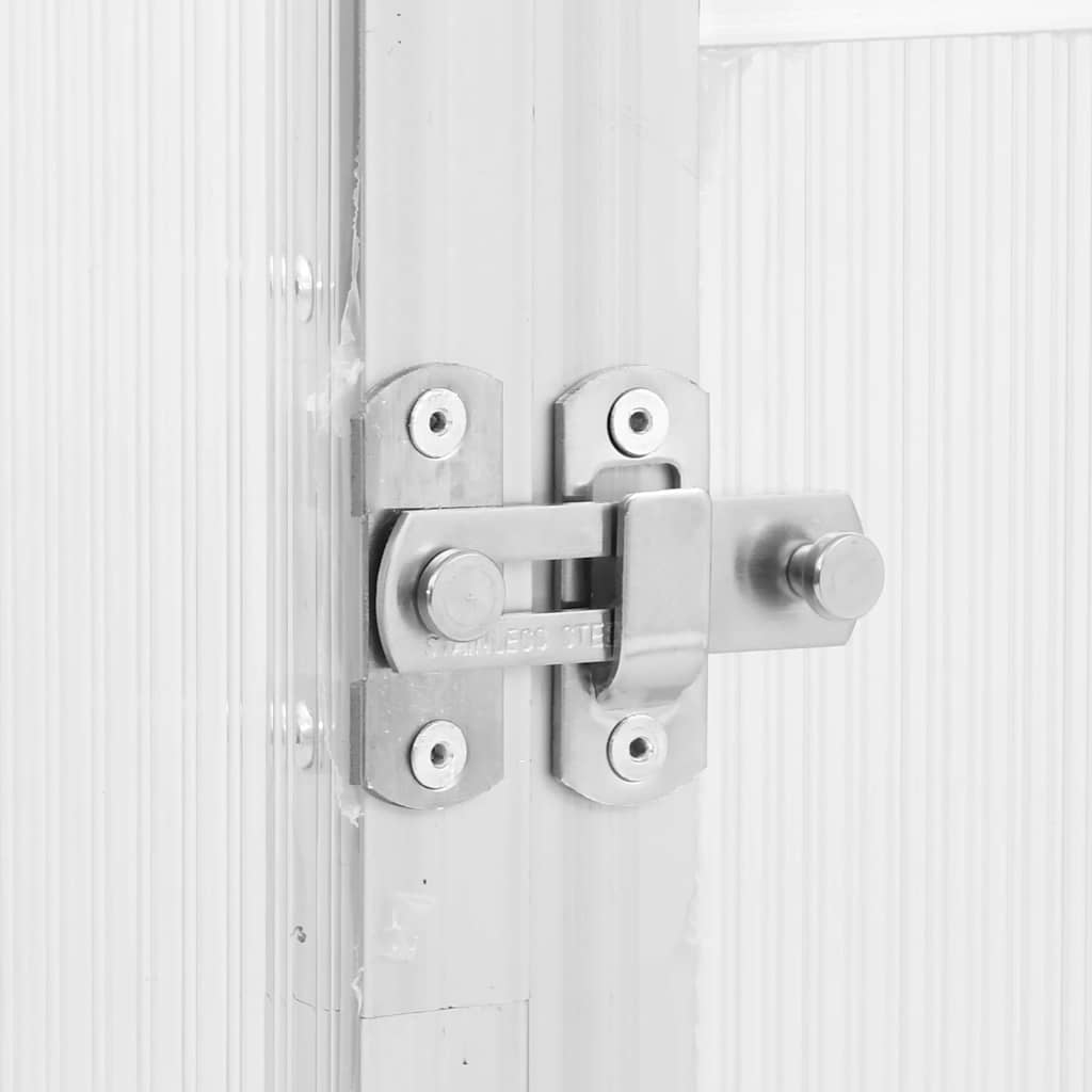 Greenhouse with Base Frame Silver 169x169x202 cm Aluminium