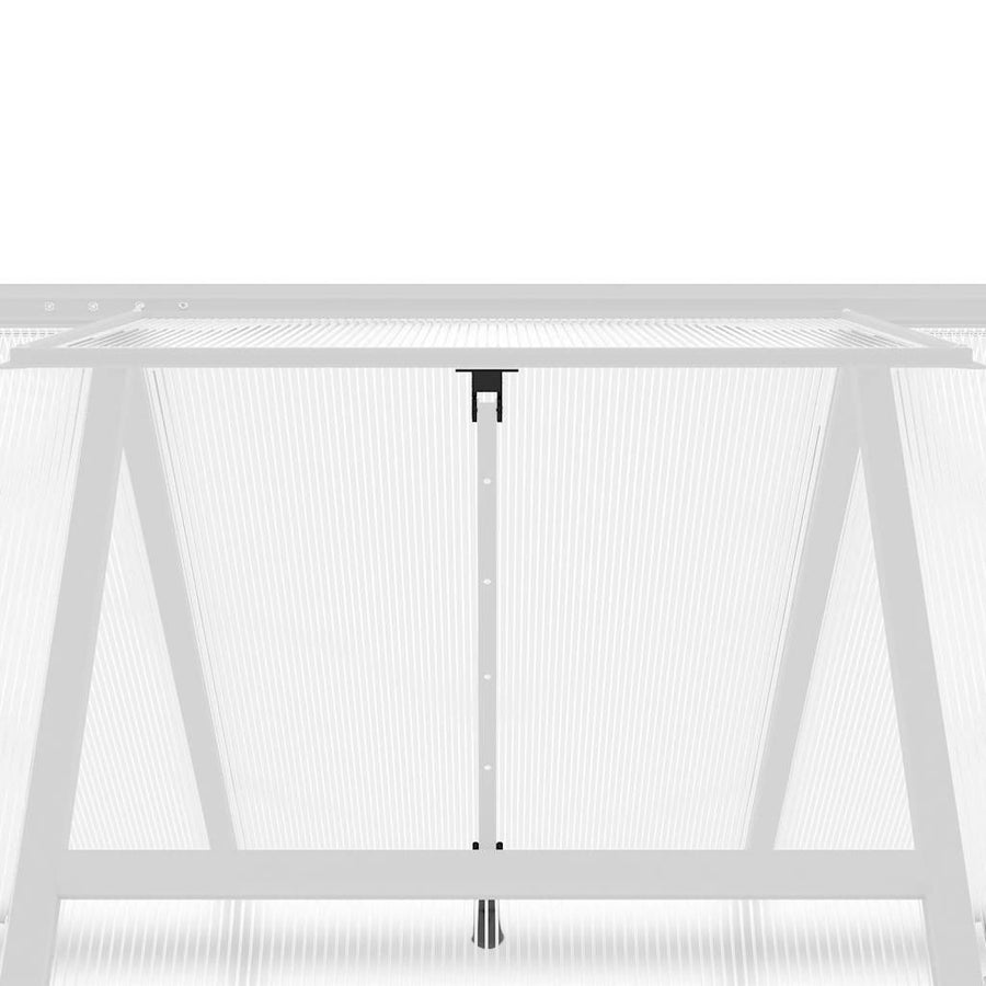 Greenhouse with Base Frame Silver 224x169x195 cm Aluminium