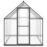 Greenhouse with Base Frame Anthracite 224x169x195 cm Aluminium - Side View