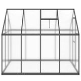 Greenhouse with Base Frame Anthracite 224x169x195 cm Aluminium - Top-Down View
