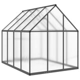 Greenhouse with Base Frame Anthracite 224x169x195 cm Aluminium - 45-Degree Angle