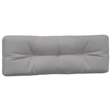 Pallet Cushions 3 pcs Grey Fabric - Top-Down View