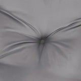 Pallet Cushions 3 pcs Grey Fabric - Close-Up Angle